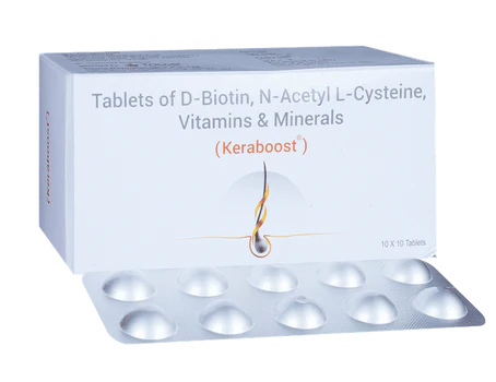 KERABOOST 10TAB (D-Biotin, N-Acetyl-L-Cysteine, Vitamins & Minerals)