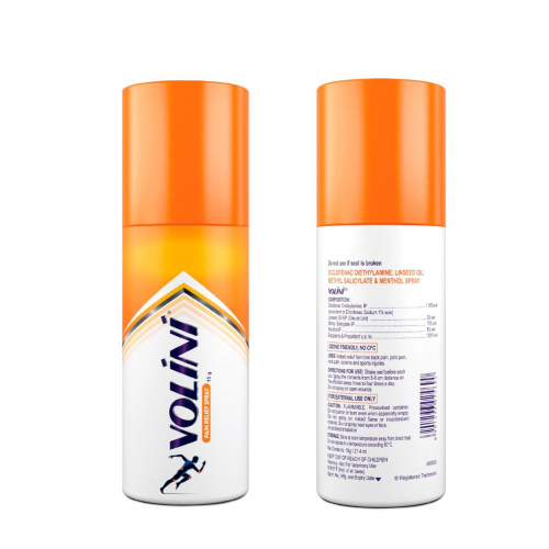 VOLINI SPRAY 40GM (Diclofenac 1.16 ww, Linseed Oil 3 ww, Menthol 5 ww, Methyl Salicylate 10 ww)