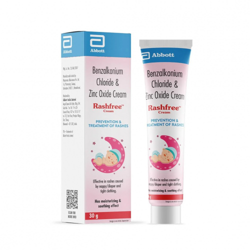 RASHFREE CREAM 30GM (Benzalkonium Chloride I.P. 0.1 ww)