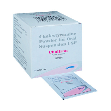 CHOLTRAN POWDER FOR ORAL SUSPENSION 5GM (Cholestyramine 4mg)