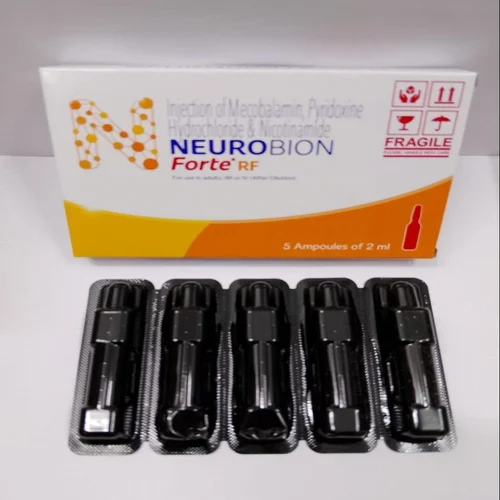 NEUROBION FORTE RF INJ 5X2ML (Methylcobalamin 1000mcg, Vitamin B6 (Pyridoxine) 100mg, Nicotinamide 100mg)