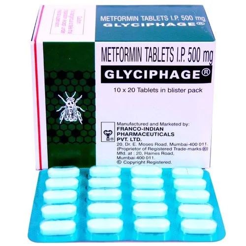 GLYCIPHASE 20TAB (Metformin 500mg)