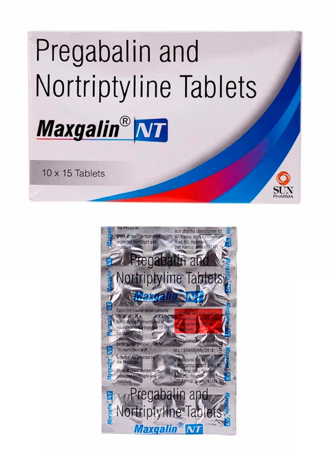 MAXGALIN NT 15TAB (Pregabalin 75mg, Nortriptyline 10mg)