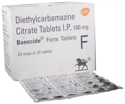 BANOCIDE forte tablets 20X30TAB (Diethylcarbamazine 100mg)