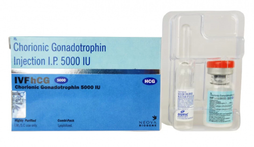 IVFhCG INJ (1VIAL +1ML) (CHORIONIC GONADOTROPHIN  5000 IU)