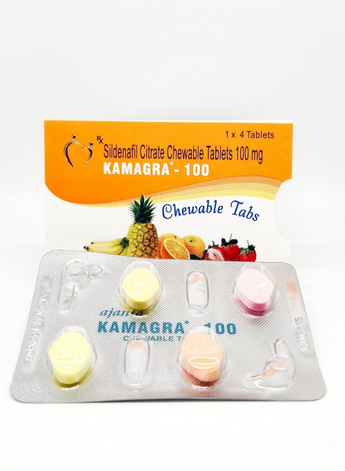 KAMAGRA CHEWABLE 1X4TAB (Sildenafil 100mg)