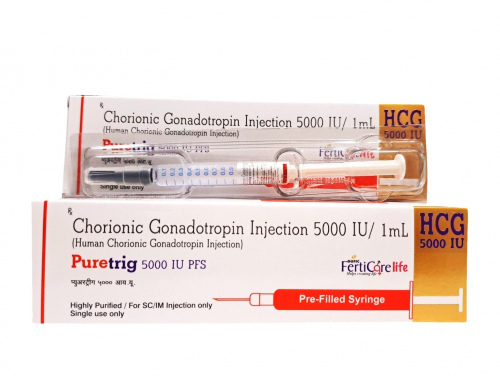 PURETRIG1ML Pre Filled Syringe (Human chorionic gonadotropin 5000IU)
