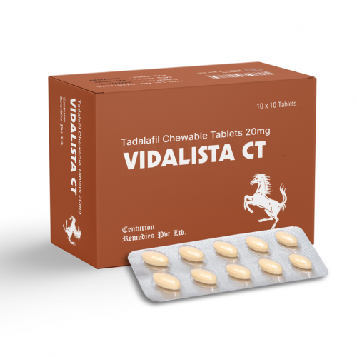 VIDALISTA-CT 100TAB (Tadalafil Chewable 20mg)