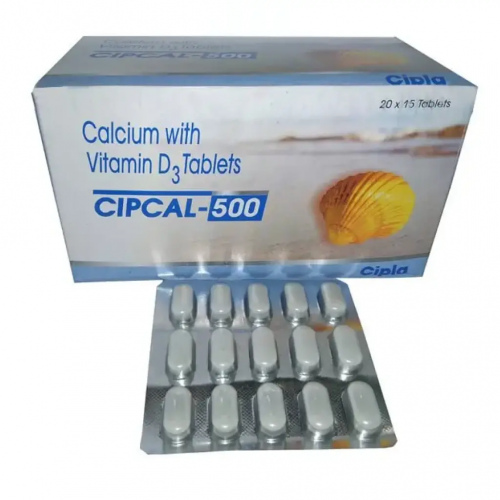CIPCAL 300TAB (CALCIUM 500mg, VITAMIN D3 250)