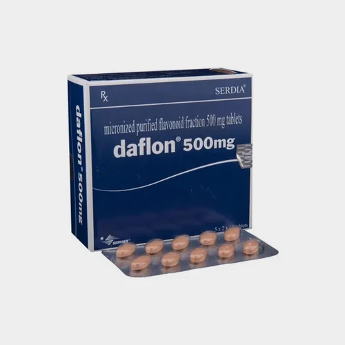 DAFLON 1X10TAB (Diosmin 450mg + Hesperidin 50mg SERDIA PHARMACEUTICALS INDIA PVT.LTD)
