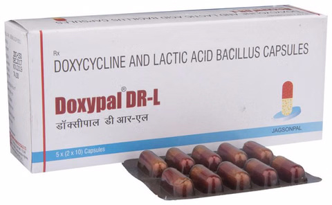 DOXYPAL DR L 10CAP (Doxycycline 100mg, Lactobacillus (5Billion Spores)