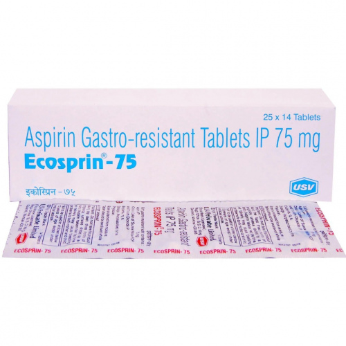 ECOSPRIN  14TAB (Aspirin 75mg, Clopidogrel 75mg)