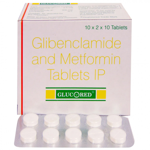 GLUCORED 10TAB (Glibenclamide 2.5mg, Metformin 400mg)